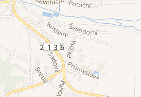 Příčná v obci Plesná - mapa ulice