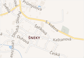 Šeříková v obci Plesná - mapa ulice