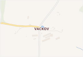 Vackov v obci Plesná - mapa části obce