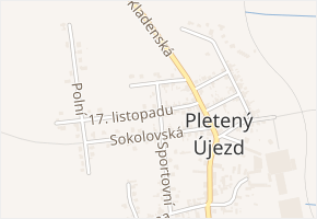 17. listopadu v obci Pletený Újezd - mapa ulice