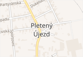 Pletený Újezd v obci Pletený Újezd - mapa části obce