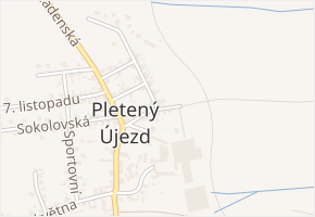 Zahradní v obci Pletený Újezd - mapa ulice