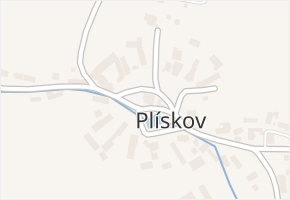 Plískov v obci Plískov - mapa části obce