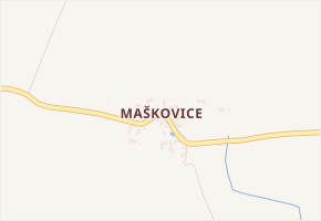 Maškovice v obci Ploskovice - mapa části obce