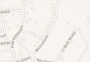 Bezručova v obci Plumlov - mapa ulice
