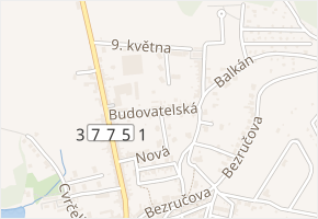 Budovatelská v obci Plumlov - mapa ulice