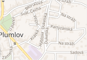 Dukelská v obci Plumlov - mapa ulice