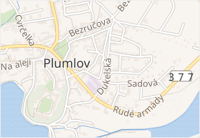 Hyblova v obci Plumlov - mapa ulice