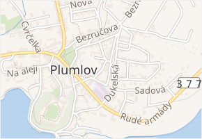 Krátká v obci Plumlov - mapa ulice