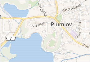 Podhradská v obci Plumlov - mapa ulice