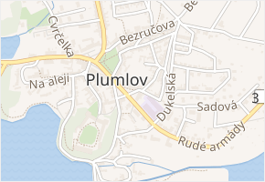 Tyršovo náměstí v obci Plumlov - mapa ulice