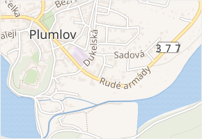 Wolkerova v obci Plumlov - mapa ulice