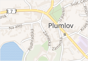 Zámecká v obci Plumlov - mapa ulice