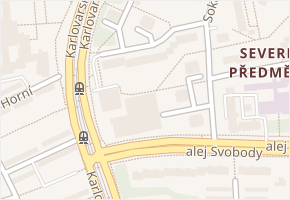 alej Svobody v obci Plzeň - mapa ulice