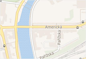 Americká v obci Plzeň - mapa ulice