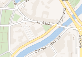 Anglické nábřeží v obci Plzeň - mapa ulice
