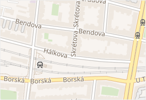 Bendova v obci Plzeň - mapa ulice