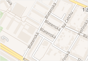 Blatenská v obci Plzeň - mapa ulice