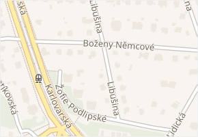 Boženy Němcové v obci Plzeň - mapa ulice