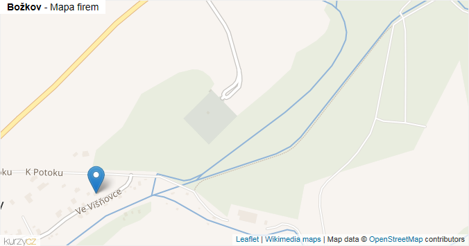 Mapa Božkov - Firmy v části obce.