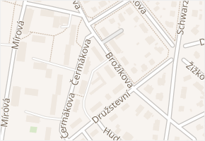 Brožíkova v obci Plzeň - mapa ulice