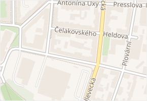 Čelakovského v obci Plzeň - mapa ulice