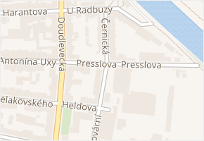 Černická v obci Plzeň - mapa ulice