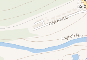 České údolí v obci Plzeň - mapa ulice