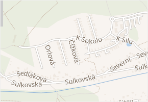 Čížková v obci Plzeň - mapa ulice