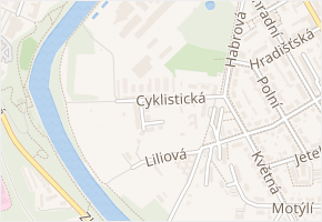 Cyklistická v obci Plzeň - mapa ulice