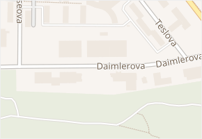 Daimlerova v obci Plzeň - mapa ulice