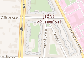 Dobrovského v obci Plzeň - mapa ulice