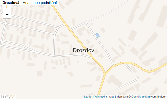 Mapa Drozdová - Firmy v ulici.