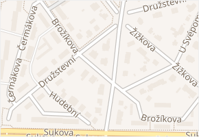Družstevní v obci Plzeň - mapa ulice