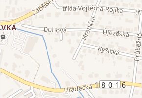 Duhová v obci Plzeň - mapa ulice