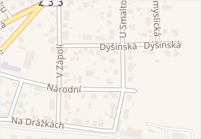 Dýšinská v obci Plzeň - mapa ulice