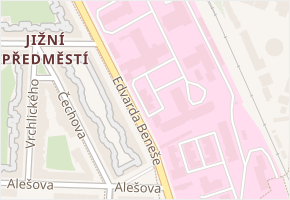 Edvarda Beneše v obci Plzeň - mapa ulice