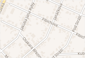 Fibichova v obci Plzeň - mapa ulice