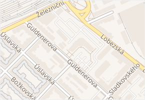 Guldenerova v obci Plzeň - mapa ulice