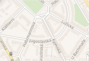 Habrmannova v obci Plzeň - mapa ulice