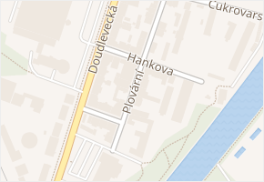 Hankova v obci Plzeň - mapa ulice