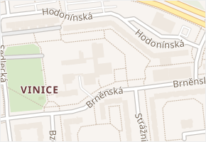 Hodonínská v obci Plzeň - mapa ulice