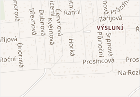 Horká v obci Plzeň - mapa ulice