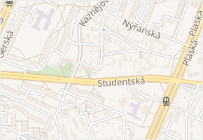Hynaisova v obci Plzeň - mapa ulice