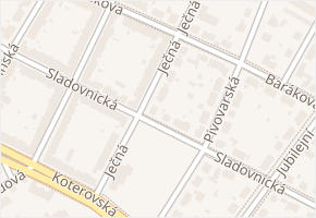 Ječná v obci Plzeň - mapa ulice