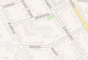 Jetelová v obci Plzeň - mapa ulice