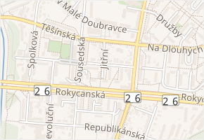 Jitřní v obci Plzeň - mapa ulice