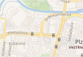 Jízdecká v obci Plzeň - mapa ulice
