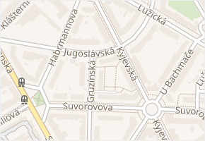 Jugoslávská v obci Plzeň - mapa ulice