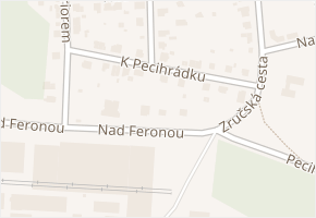 K Pecihrádku v obci Plzeň - mapa ulice